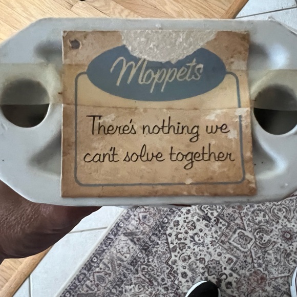 Vintage 1971 Fran Mar Moppets Boy and Girl Sweethearts Porcelain Figure - Picture 1 of 3